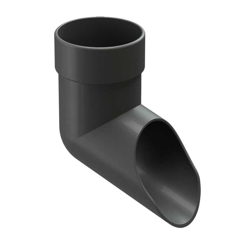 Колено сливное Docke LUX D100 Графит RAL7024