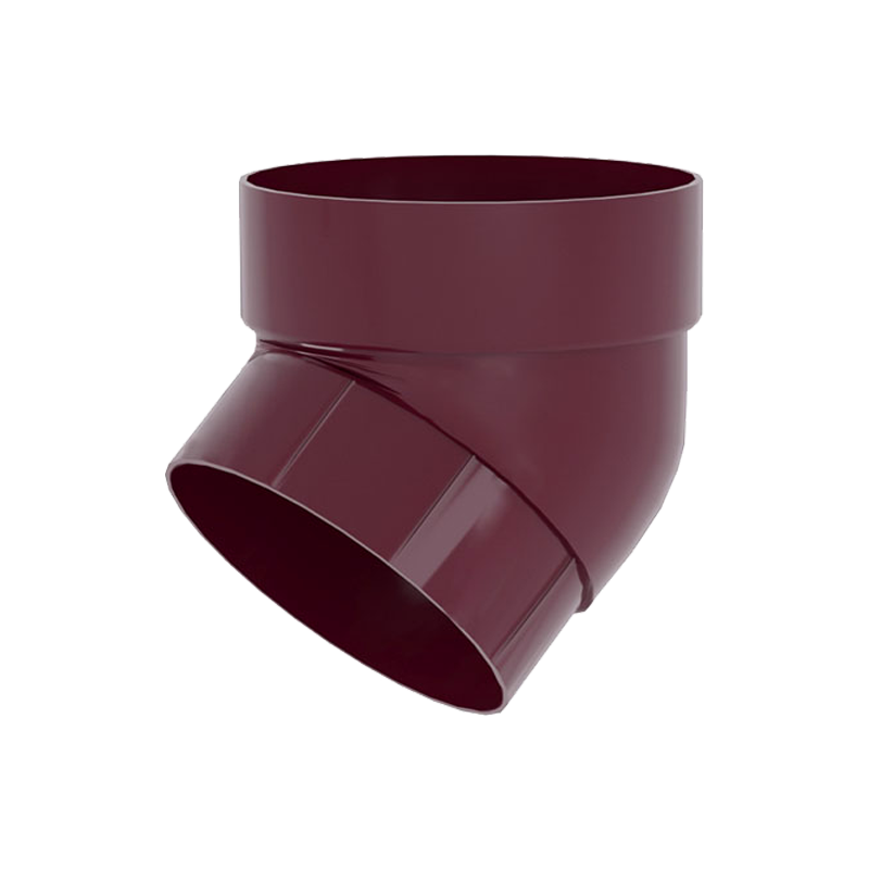 Колено трубы 67° Grand Line ПВХ Классика D87 Бордо RAL3005 в Санкт-Петербурге