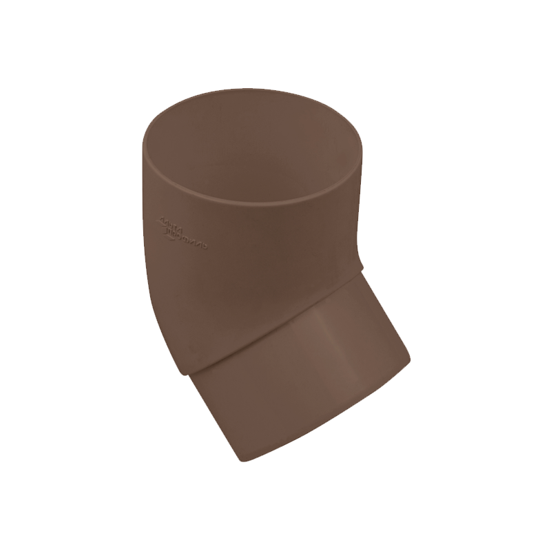 Колено трубы 45° Альта-Профиль Стандарт D74 Коричневый